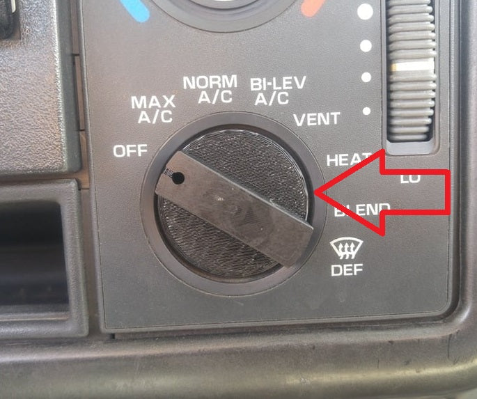 Chevrolet S10 Pickup 1994-1997 Klima Düğmesi ABS Baskı 00960