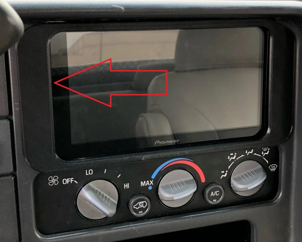 Chevrolet Silverado K1500 Radyo Çerçevesi ABS Baskı 01531