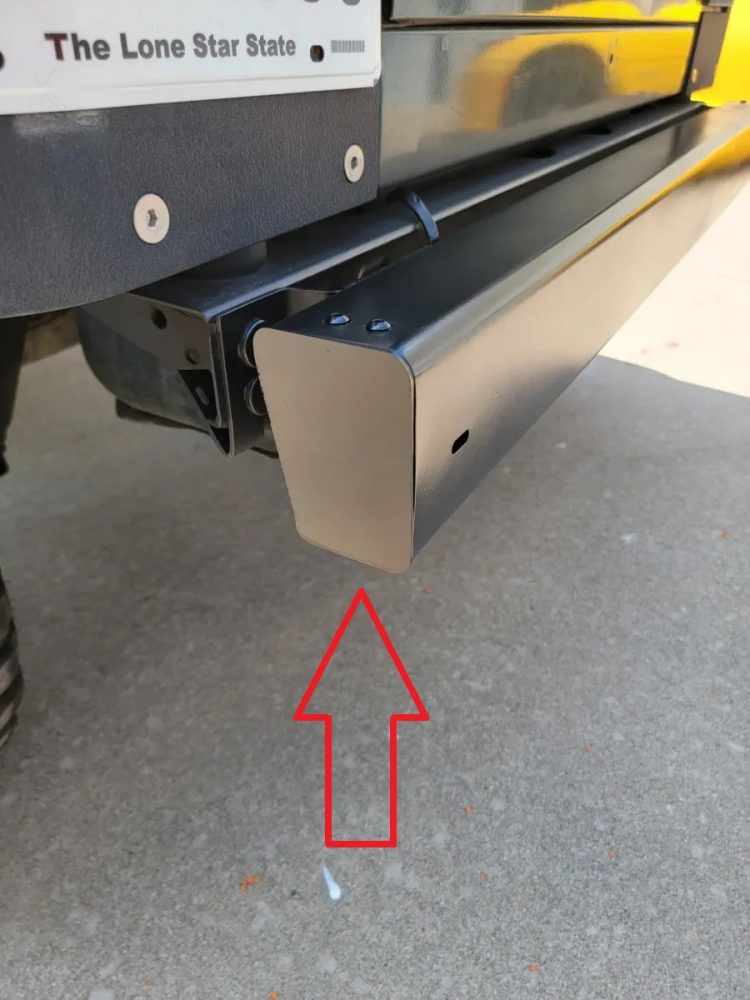 Jeep Wrangler TJ Tampon Uçu Kapaklar sağ ve sol abs baskı 00546