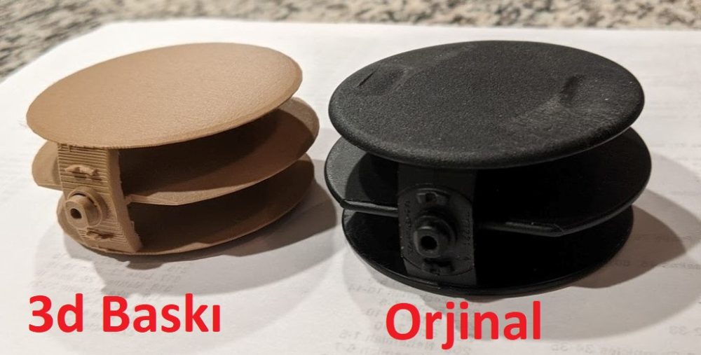 Jeep Wrangler Havalandırma Izgarası ABS Baskı 00679