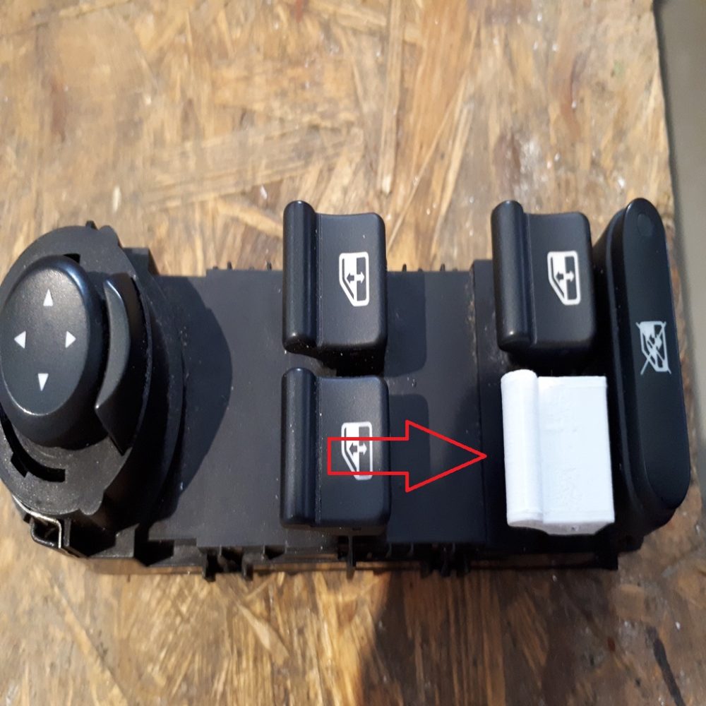 Alfa Romeo 159 Pencere Açma Düğmesi ABS Baskı 00702