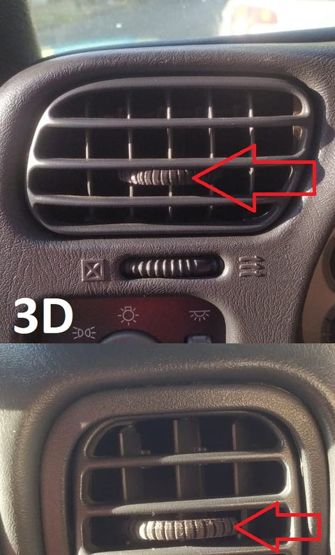 Chevrolet Havalandırma Topuzu ABS Baskı 2 Adet 01536