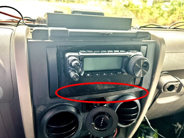 Jeep Double Din Teyp Kapama Paneli 3D Baskı (Sadece plastik parça soru sorabilirsiniz)