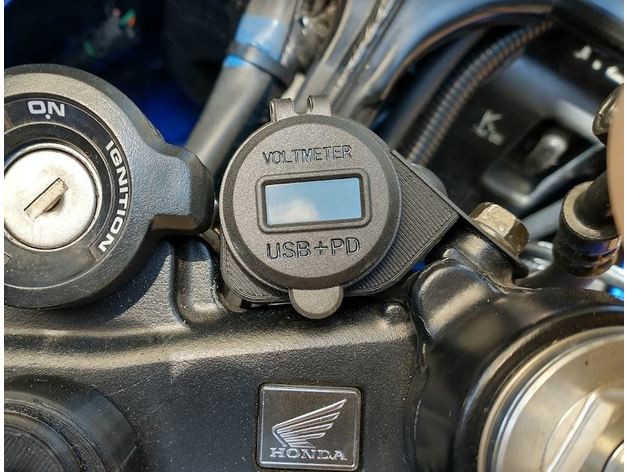 Honda VTR1000F 12V - USB braketi Plastik Parça Abs Baskı 00087