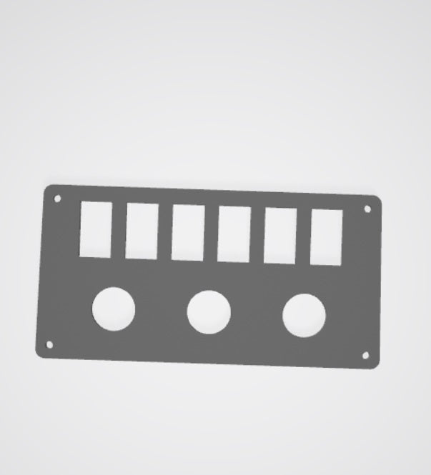 Jeep Wrangler Kül tablosu yerine anahtar paneli plastik aparatlar ABS Baskı 00142