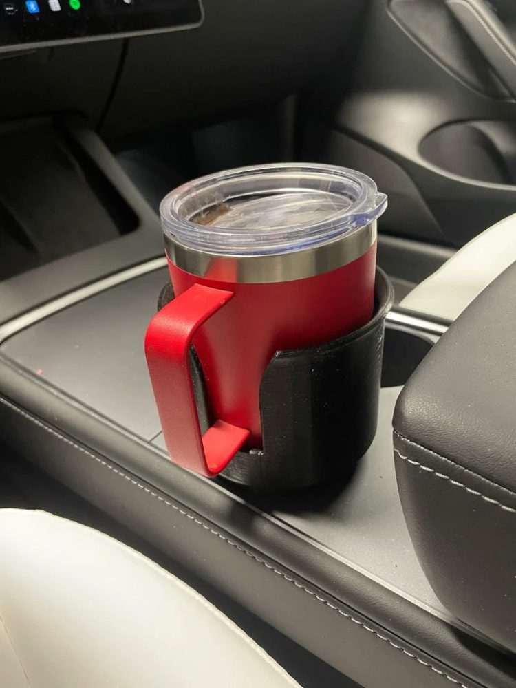 Tesla Model 3 Bardaklık ABS Baskı 01147