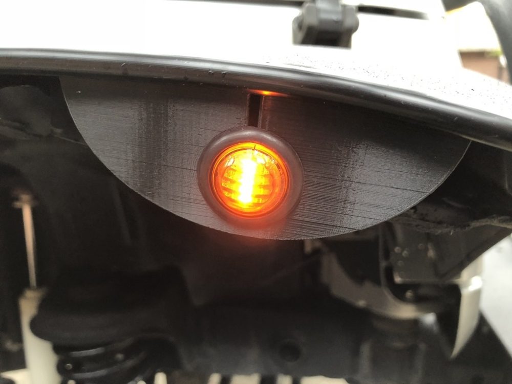 Jeep Wrangler JK Sinyal Lambası Braketi ABS Baskı 00690