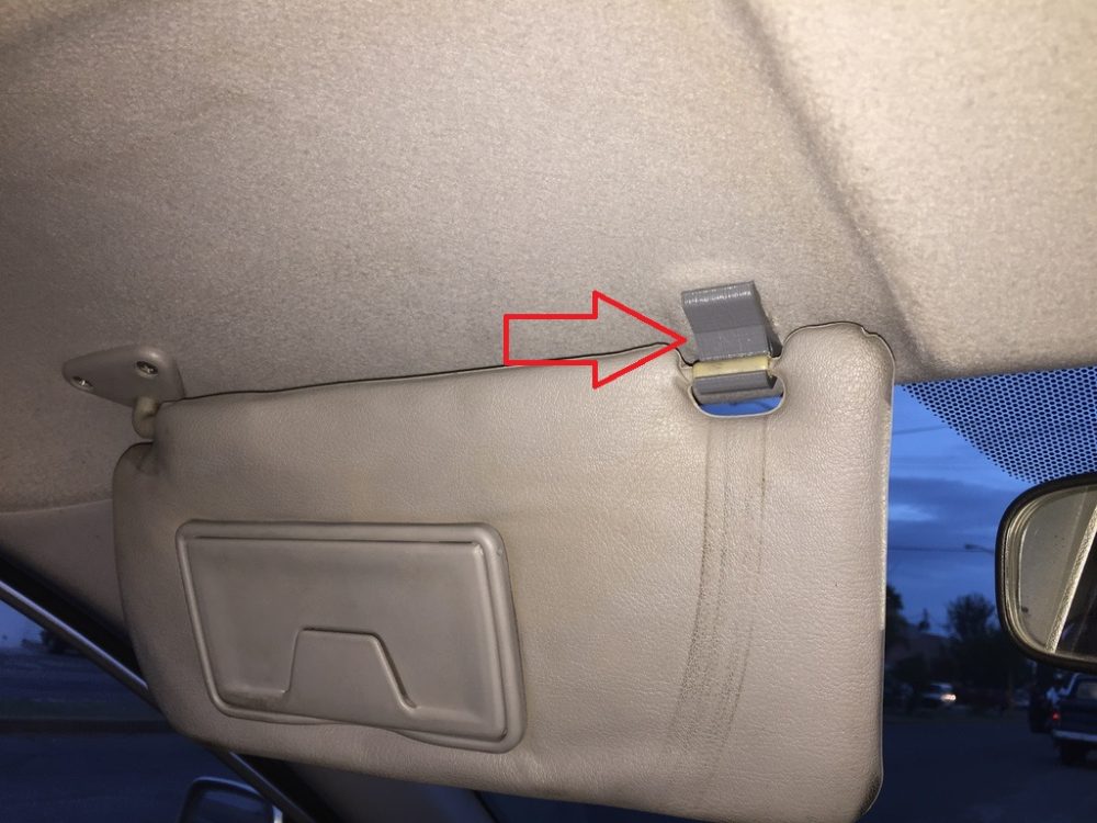 Mitsubishi Lancer Güneşlik Klipsi 1996 ABS Baskı 2 Adet 00817