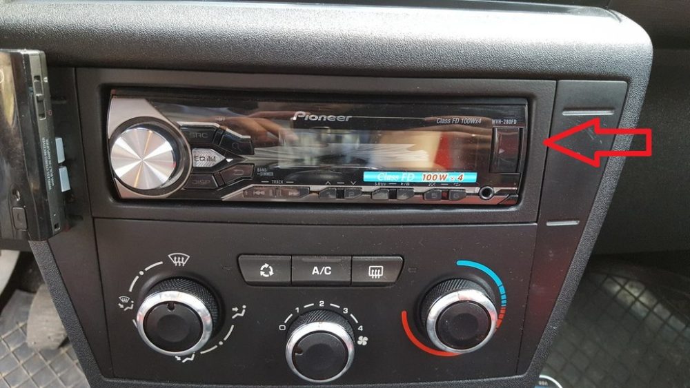 Citroen C4 Pioneer Radyo Çerçevesi ABS Baskı 00984