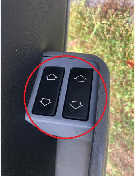 Peugeot 205 Elektrikli Cam Düğmesi Kapağı ABS Baskı 00277