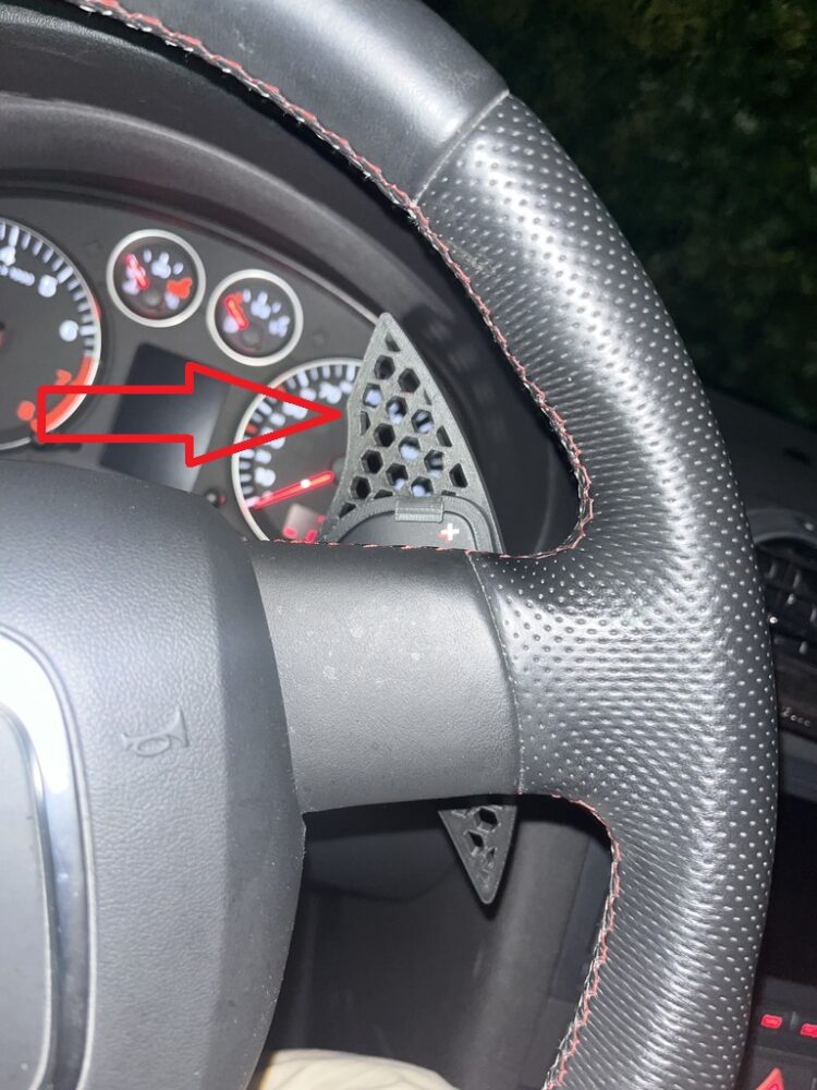 Audi A3 Otomatik Vites Paletleri Sağ ve Sol ABS Baskı 01289