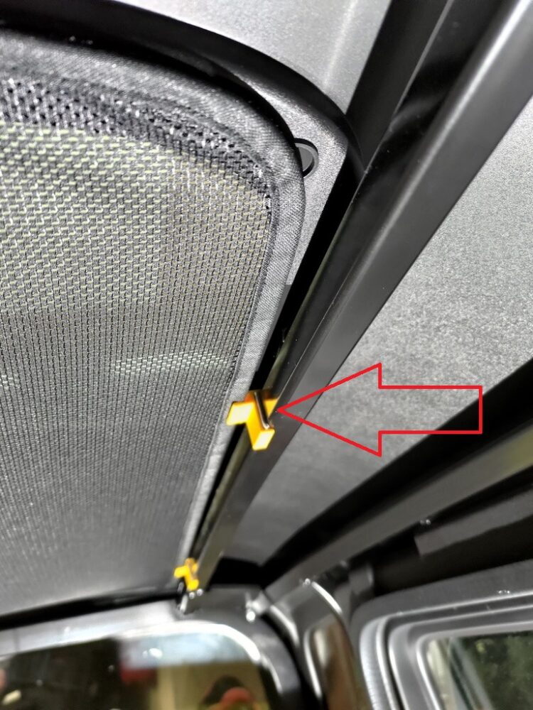 Opel Rocks Sunroof Perdesi Pinleri 4 Adet ABS Baskı 01560