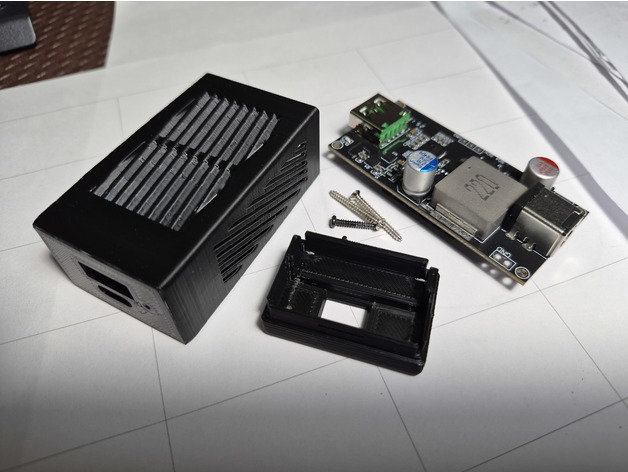 PD140W Hızlı Şarj Modülü için 3D Baskılı Kılıf (DC 5.5x2.1mm)