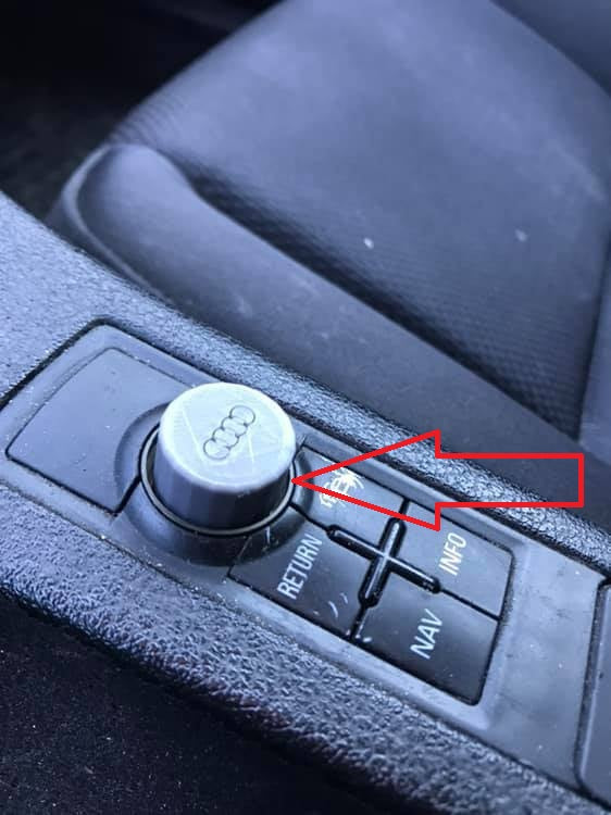 Audi A4 B6 Navigasyon Düğmesi ABS Baskı 01365