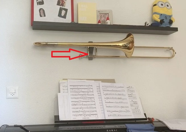 Trombon Duvar Montaj Braketi ABS Baskı 01115
