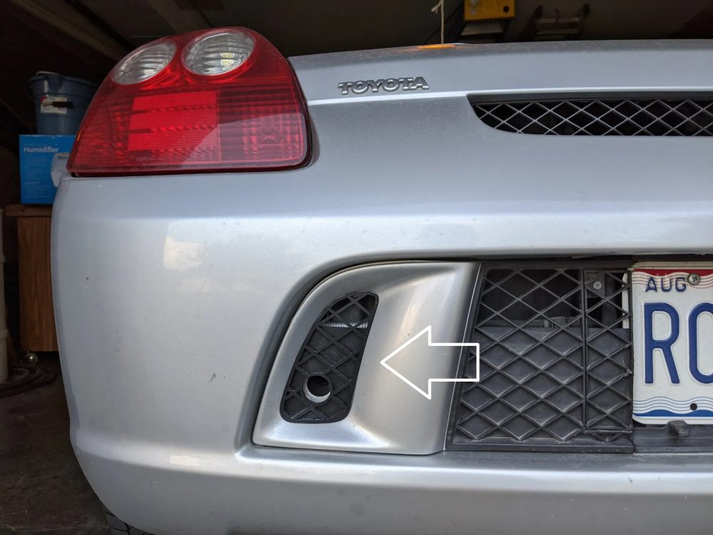 2003 Toyota MR2 için arka ızgara ekleri sağ sol ABS Baskı 00120