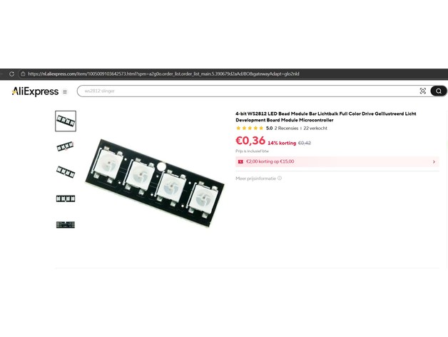 Arrma Mojave 4S - Ön ışıklar, Arka ışıklar ve Alt ışıklar. WS2812-4_ICQMCU adreslenebilir LED'lerle