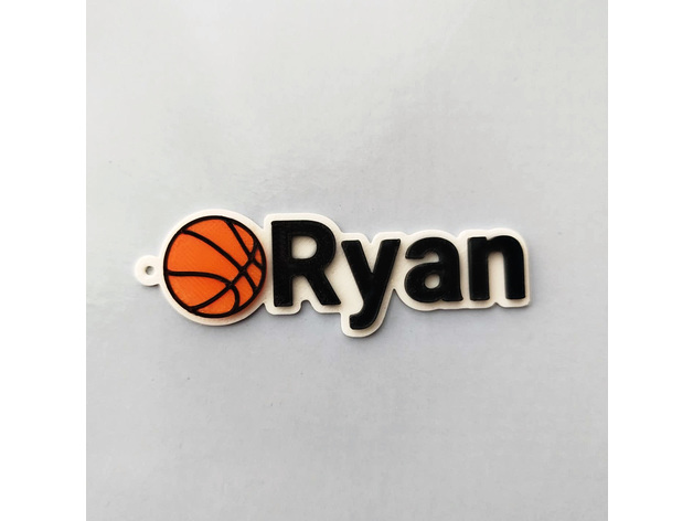 Basketbol İsim Etiketi - Ryan