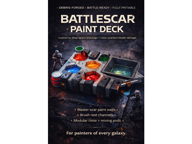 Battle Scar Boya Paleti -- Minyatür Boyacılar için Uzak Bir Galaksiden Palet