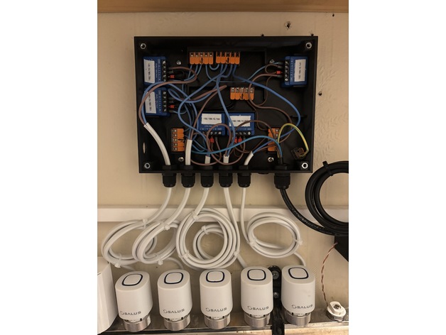 6x Shelly 1 mini gen3 ve Wago 221 5-yollu için kutu