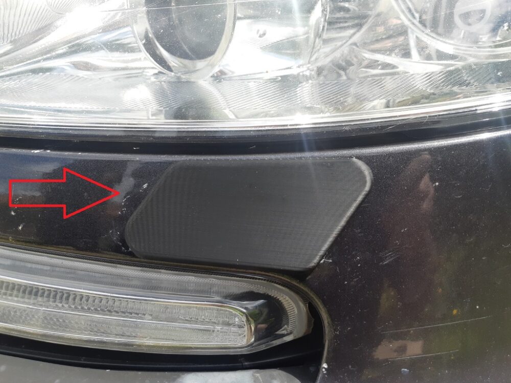 Peugeot 807 Far Yıkama Kapakları Sağ ve Sol ABS Baskı 01581