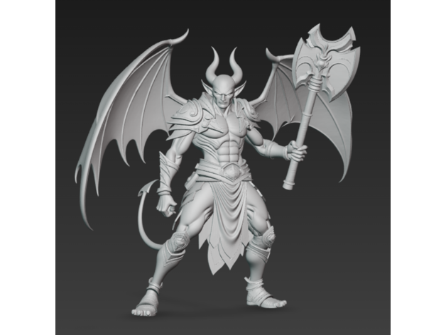 Demon Warrior – 3D Minyatür (65 mm)