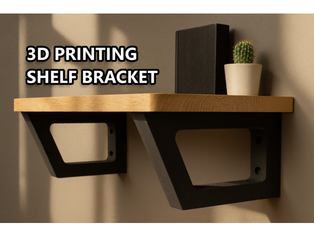 Raflar için 3D Yazdırılmış Duvar Braketi