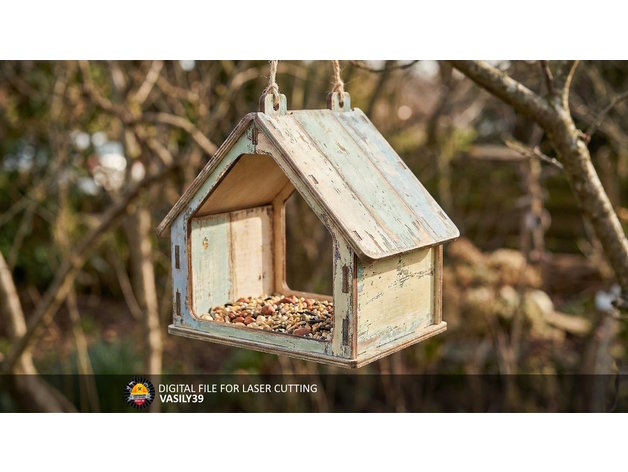 Kuş yemliği 00273 lazer kesim