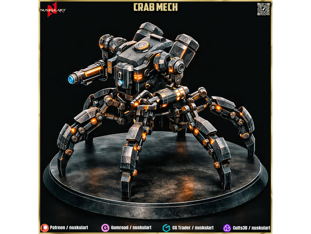 Yengeç Mech Mech Koleksiyonu 1 48 Ölçek STL