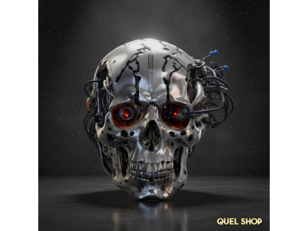 Cyberpunk Kafatası STL