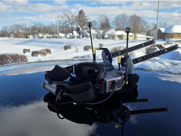 Divimath Goggle HDZero Goggle VAS Süper Top Helisel Anten Montajı