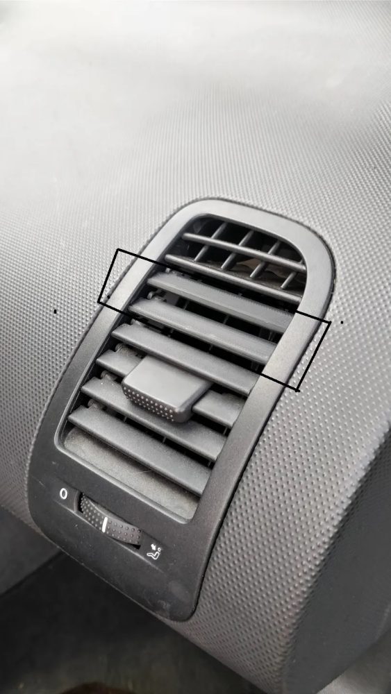 Volkswagen LUPO Havalandırma Izgarası 4 Adet ABS Baskı 00121