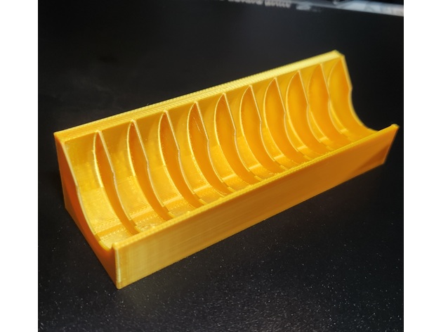 Çift Üç Renk filament açı bulucu madeni para saklama bloğu