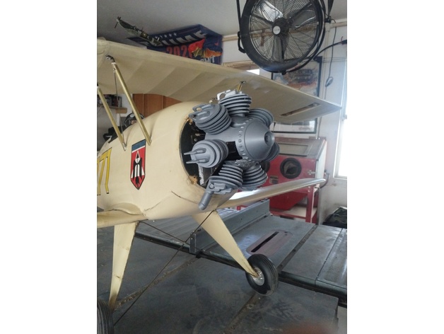 1 4 ölçek 7 silindirli motor