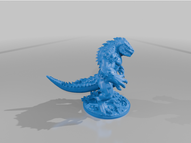 Lizard Brute - Miniature-Maker.com ile Özel Dnd Minileri