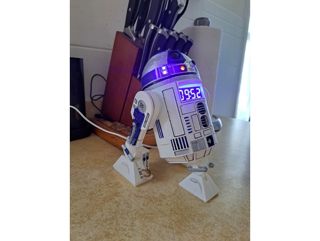 R2D2 Alarm Saati Mp3 Çalar WiFi & BT ile