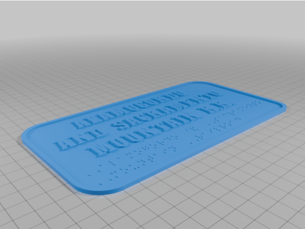 BRAILLE İşaretli Demiryolu Plakaları