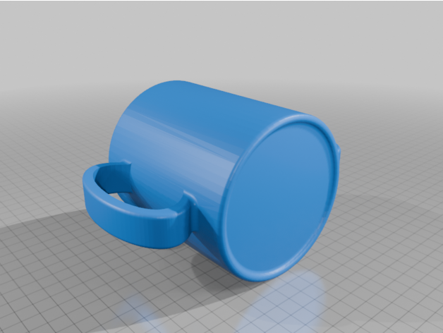 Basit 3D Baskı İki Kulplu Kupa