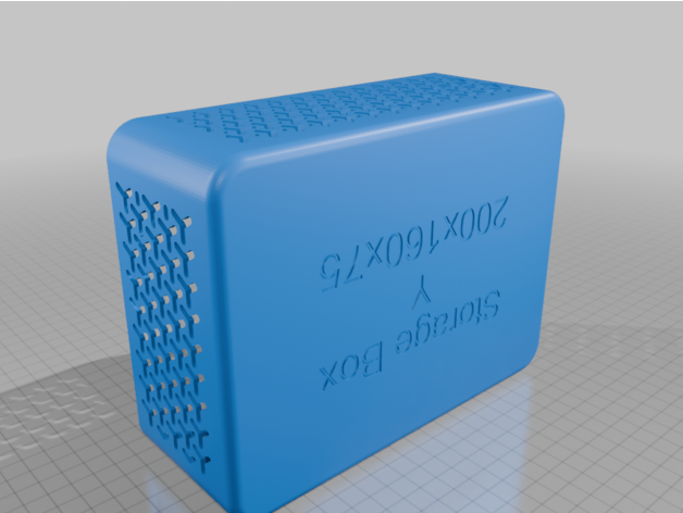 Y şekilli duvarlı Depolama Kutusu - 200 × 160 × 75 mm