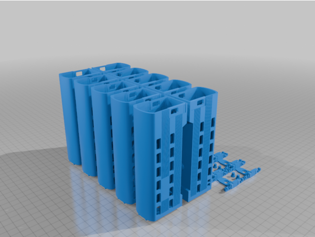 3D yazdırılabilir Ho ölçekli galeri arabaları