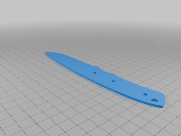3D Yazdırılabilir Bıçak Replika