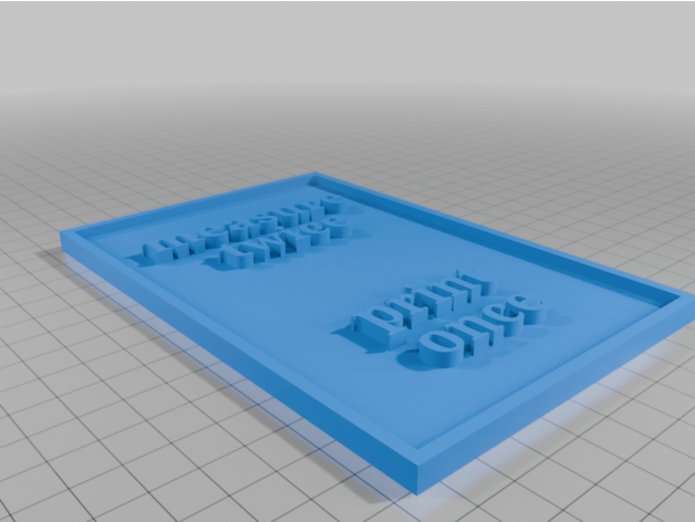 3D baskı plaket