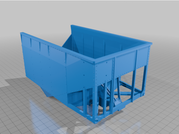 1/29 G Ölçeği 2 Gözlü Ofset Hopper Vagon