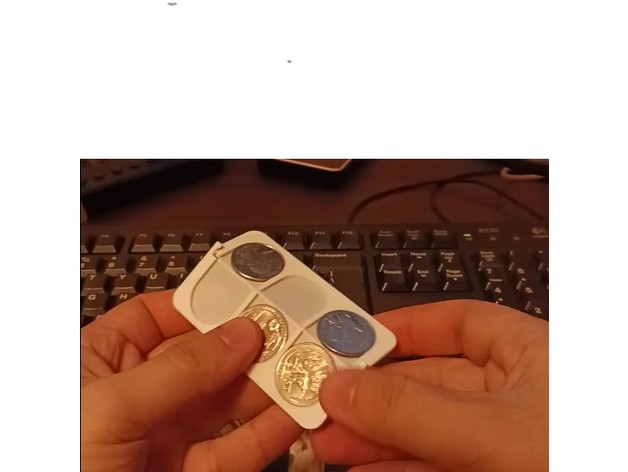 Uyumlu çıt çıt mekanizmalı 6 madeni para kredi kartı şeklinde tutucu