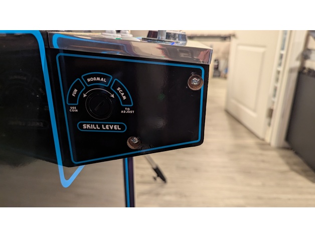 Arcade1Up Pençe makinesi zorluk ayarı kapağı