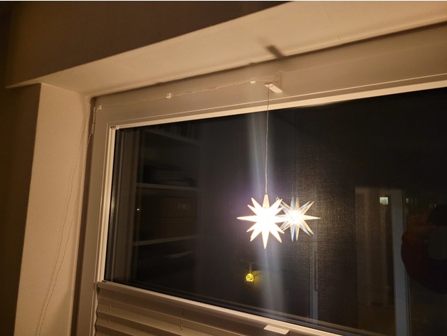 Noel Yıldızı Pencere Tutucu - Christmas Star Window Holder