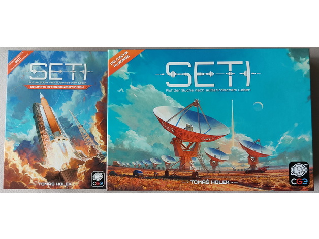 SETI + Genişletme - Masaüstü Oyun Kutusu - Kılıflı Kartlar