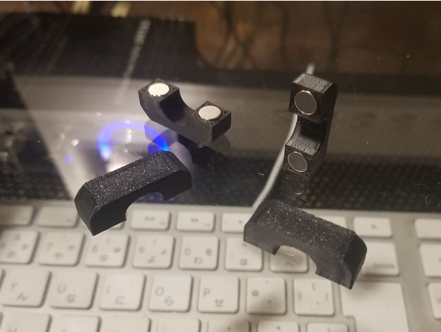 Mıknatıslı Kablo Braketi - 6x2mm Mıknatıslar