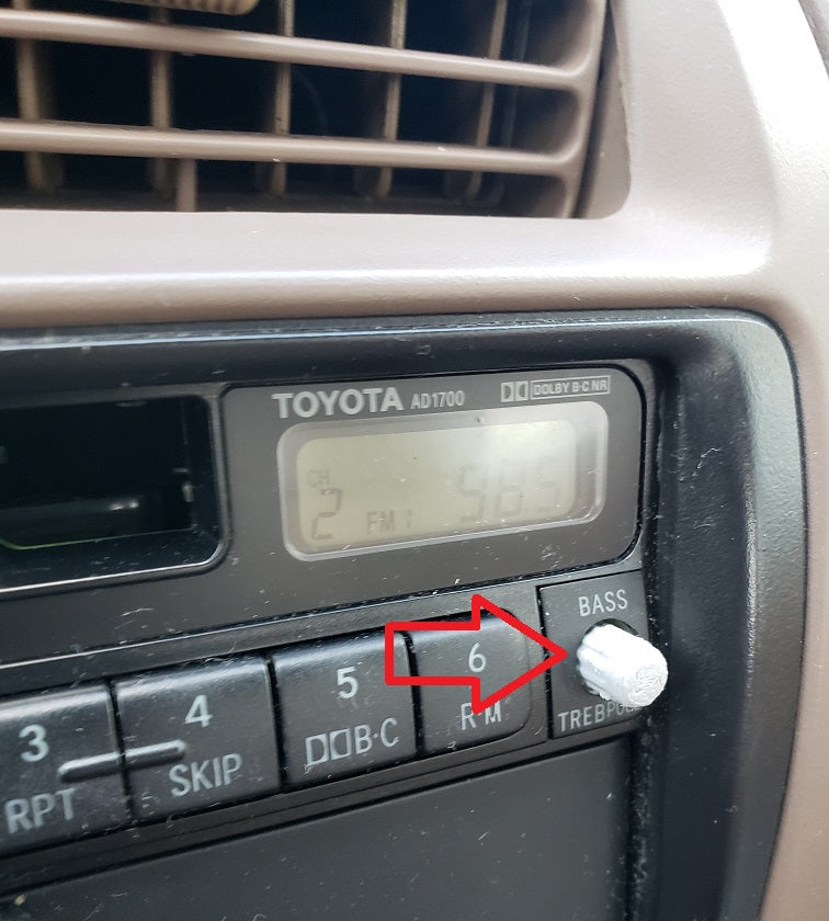 2005 Dodge Karavan Radyo Düğmesi ABS Baskı 00650