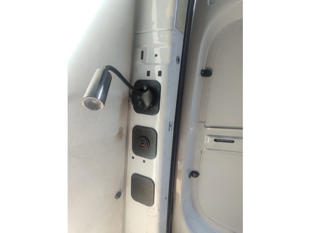 D-Sütun Anahtar Paneli Remix 30mm 12V USB Soketler + Işıklar - Mercedes Sprinter VW Crafter